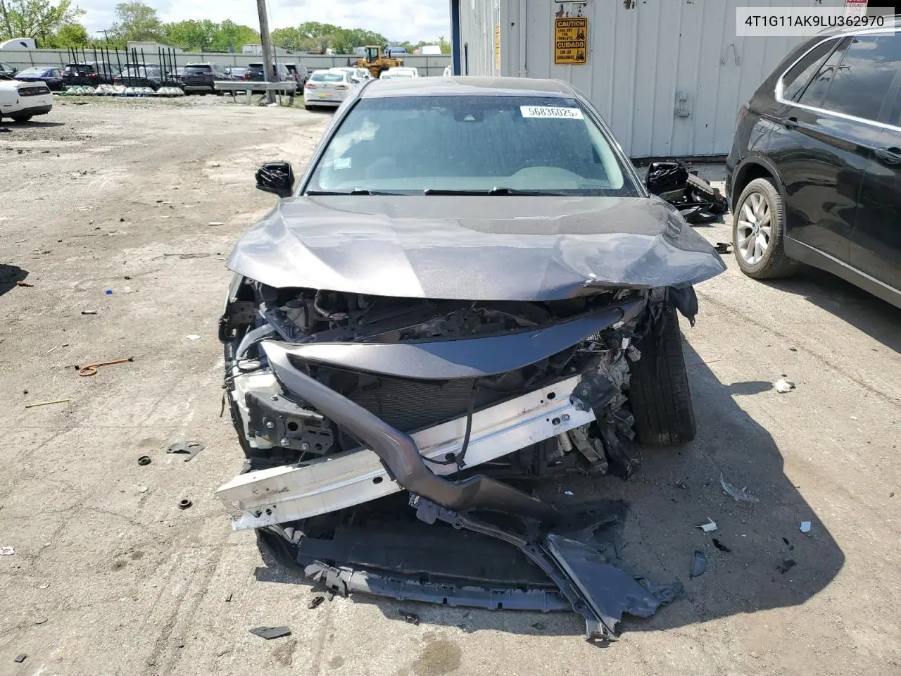 2020 Toyota Camry Se VIN: 4T1G11AK9LU362970 Lot: 56836025