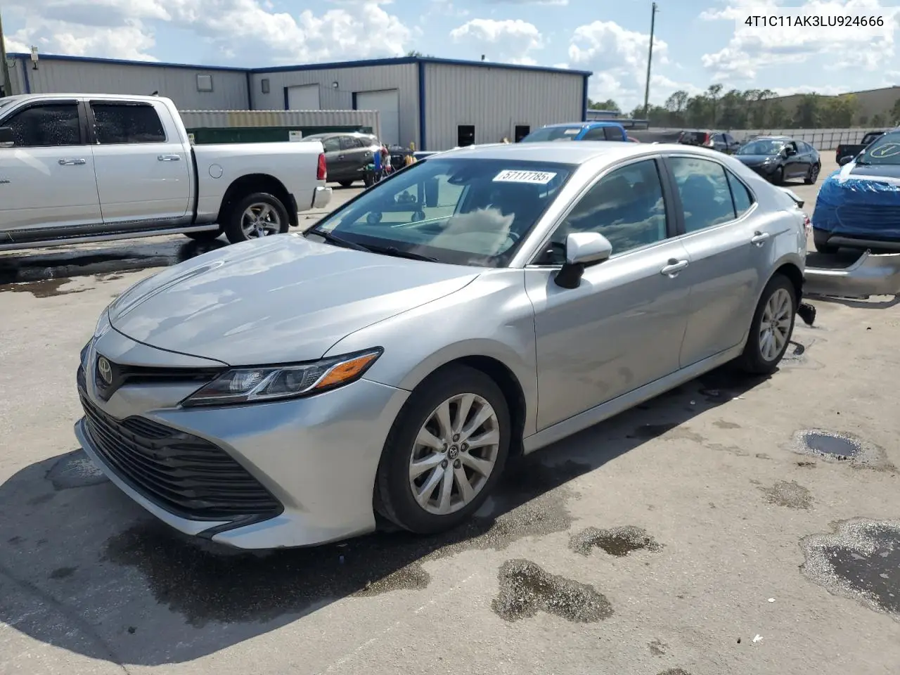 2020 Toyota Camry Le VIN: 4T1C11AK3LU924666 Lot: 57117785