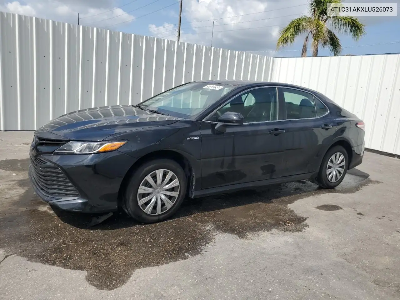 2020 Toyota Camry Le VIN: 4T1C31AKXLU526073 Lot: 57822295