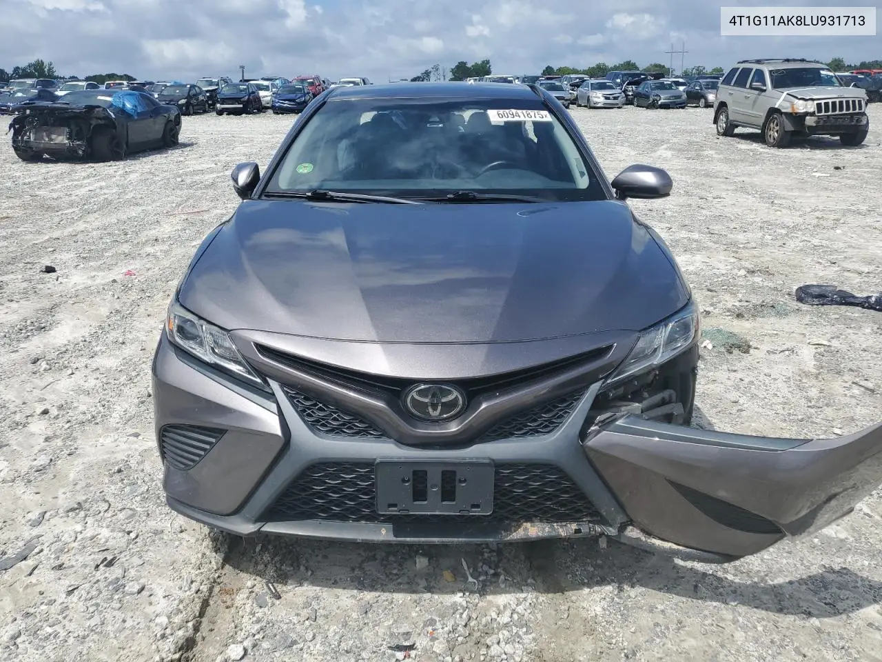 2020 Toyota Camry Se VIN: 4T1G11AK8LU931713 Lot: 60941875