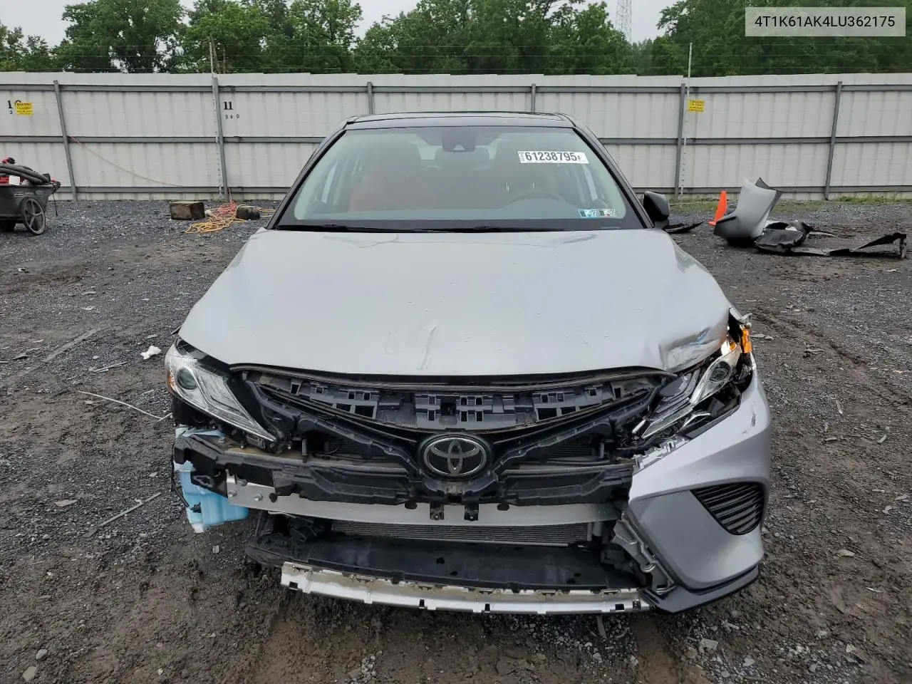 2020 Toyota Camry Xse VIN: 4T1K61AK4LU362175 Lot: 61238795