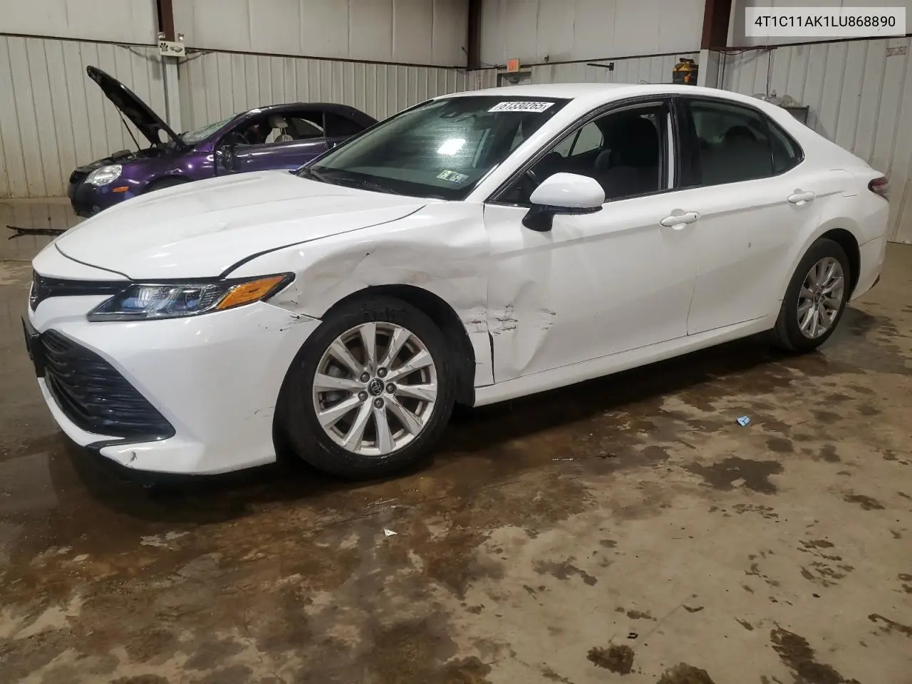 2020 Toyota Camry Le VIN: 4T1C11AK1LU868890 Lot: 61330265