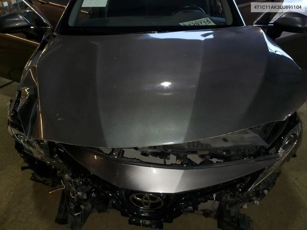 2020 Toyota Camry Le VIN: 4T1C11AK3LU891104 Lot: 62775965