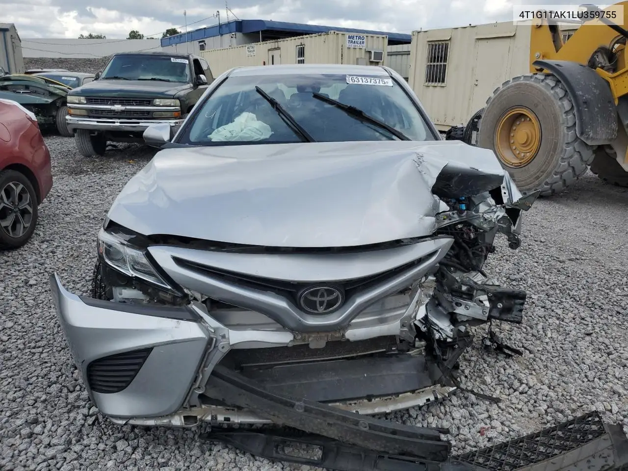 2020 Toyota Camry Se VIN: 4T1G11AK1LU359755 Lot: 63137375