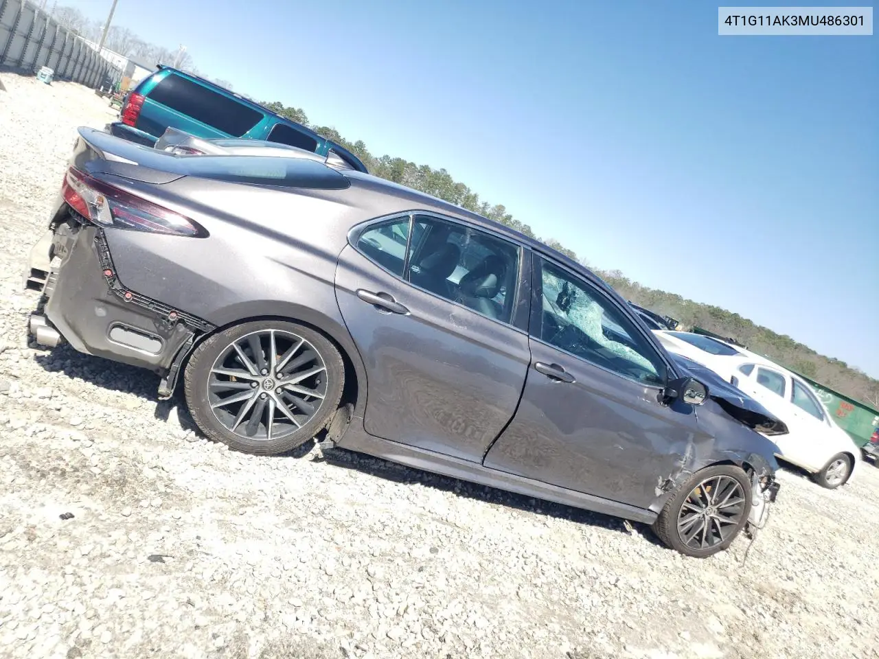2021 Toyota Camry Se VIN: 4T1G11AK3MU486301 Lot: 48306085