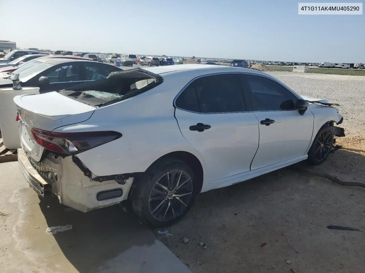 2021 Toyota Camry Se VIN: 4T1G11AK4MU405290 Lot: 48327345