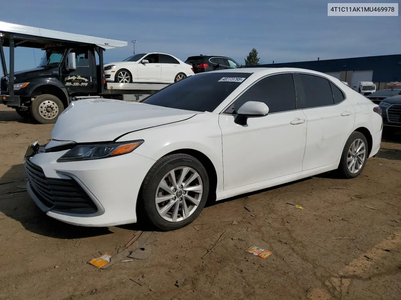 2021 Toyota Camry Le VIN: 4T1C11AK1MU469978 Lot: 48773795