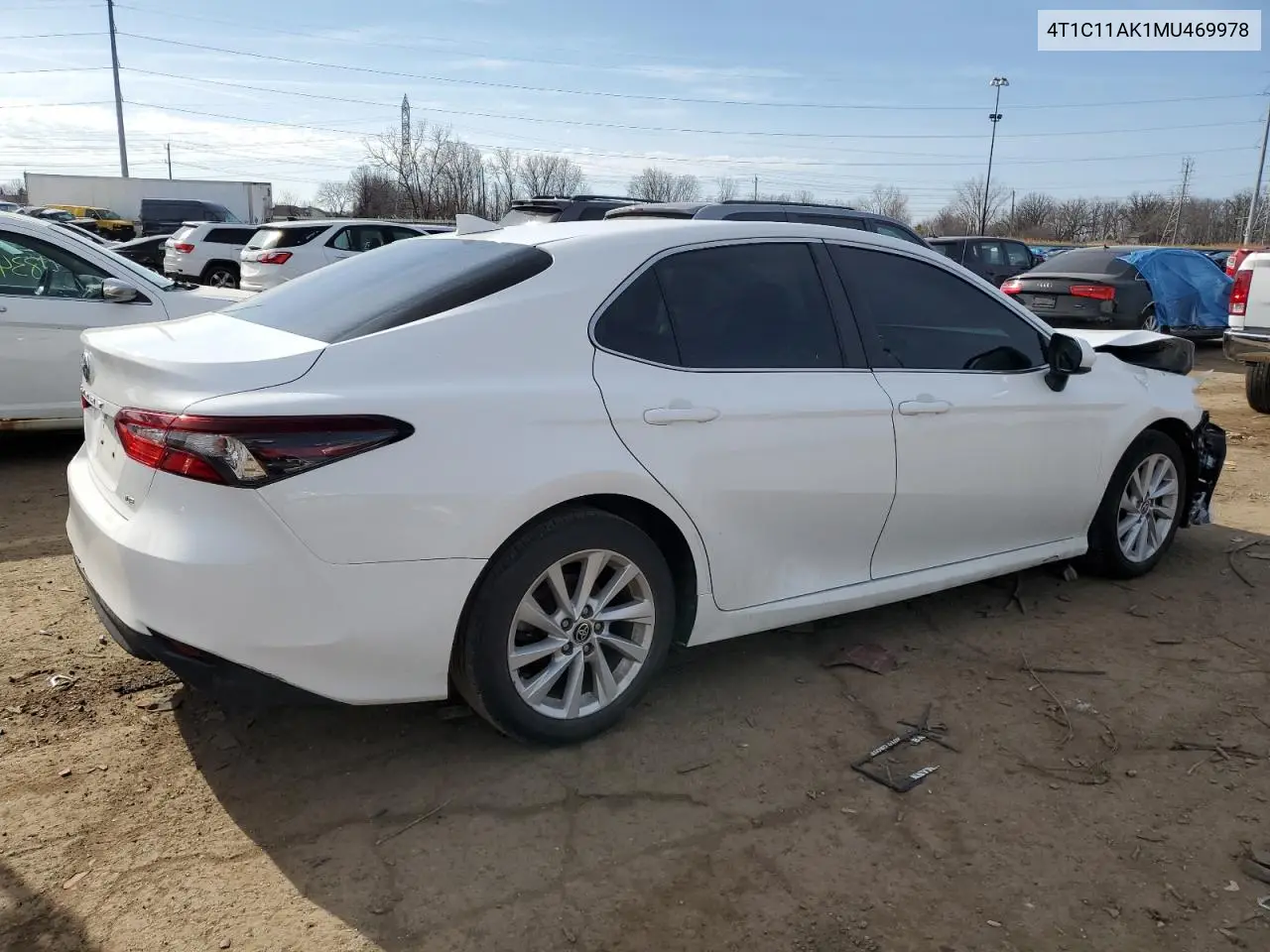 2021 Toyota Camry Le VIN: 4T1C11AK1MU469978 Lot: 48773795