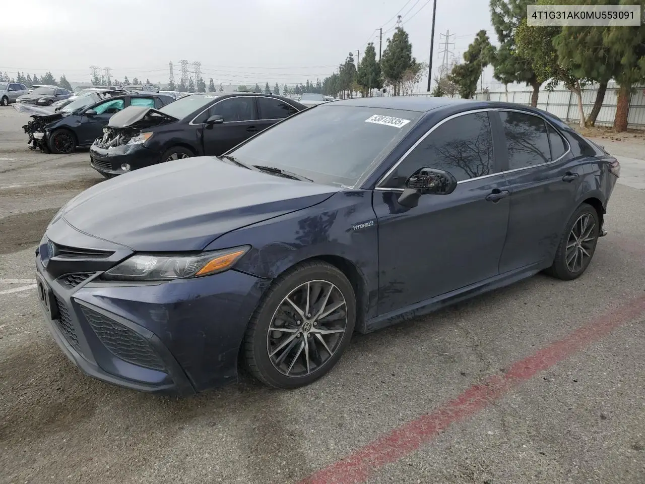 2021 Toyota Camry Se VIN: 4T1G31AK0MU553091 Lot: 53812835