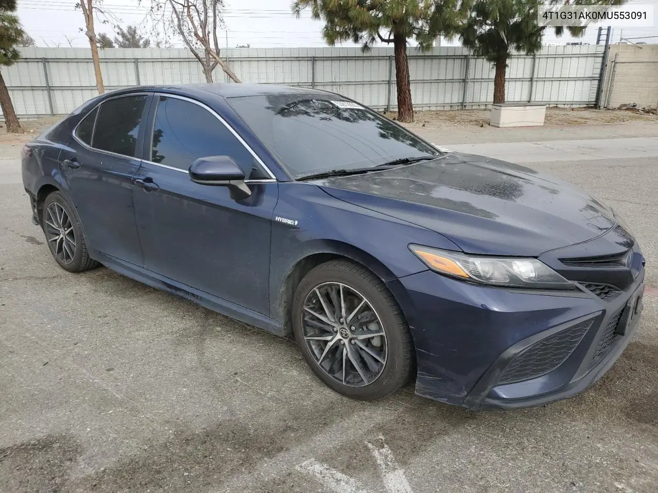 2021 Toyota Camry Se VIN: 4T1G31AK0MU553091 Lot: 53812835