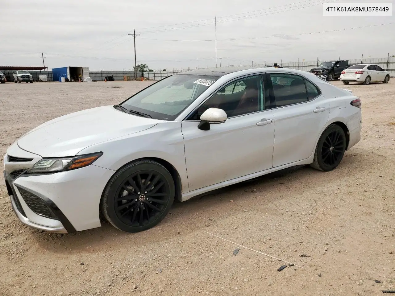 2021 Toyota Camry Xse VIN: 4T1K61AK8MU578449 Lot: 56200495