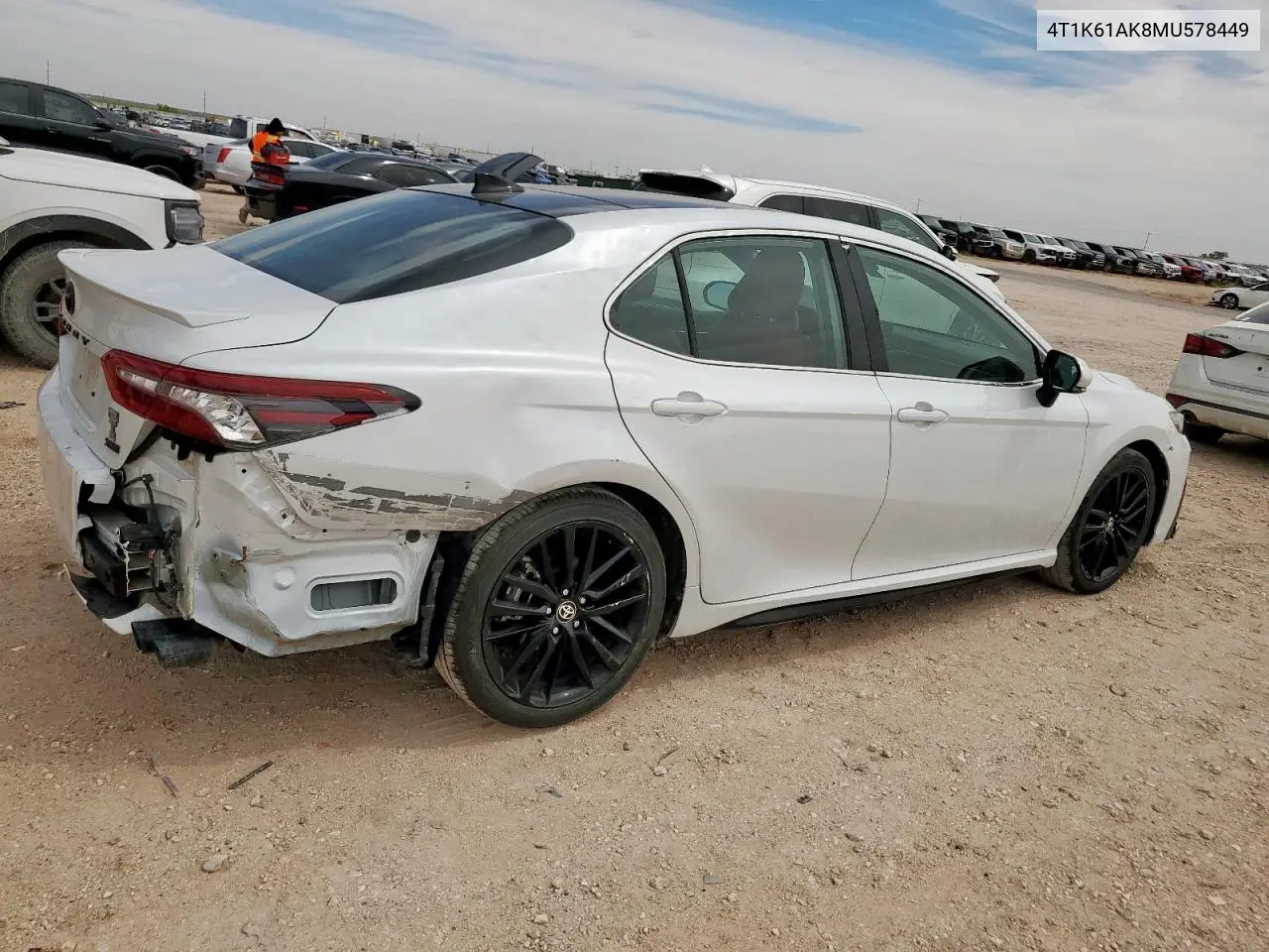 2021 Toyota Camry Xse VIN: 4T1K61AK8MU578449 Lot: 56200495