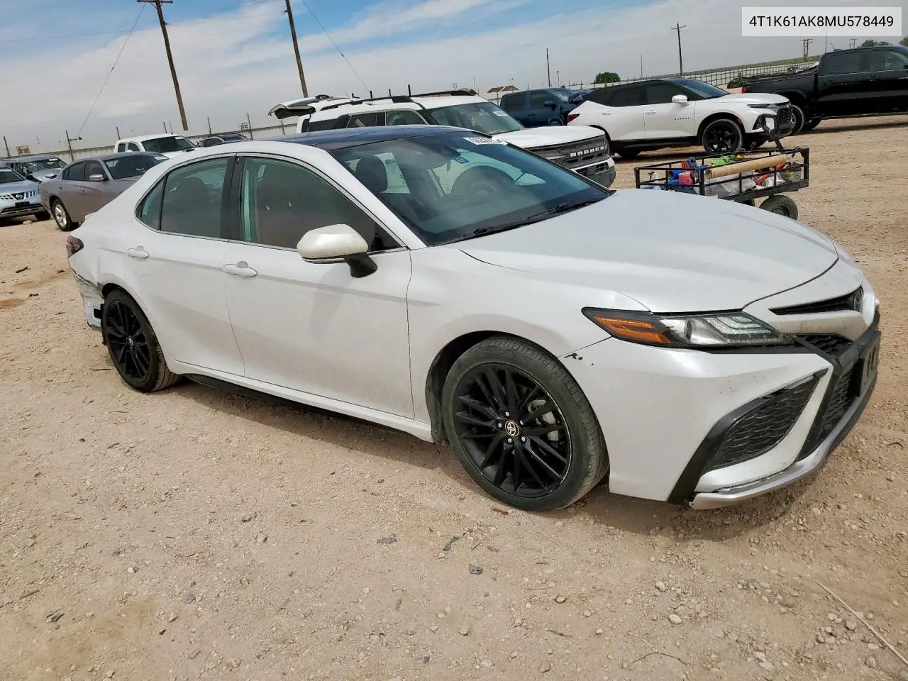 2021 Toyota Camry Xse VIN: 4T1K61AK8MU578449 Lot: 56200495