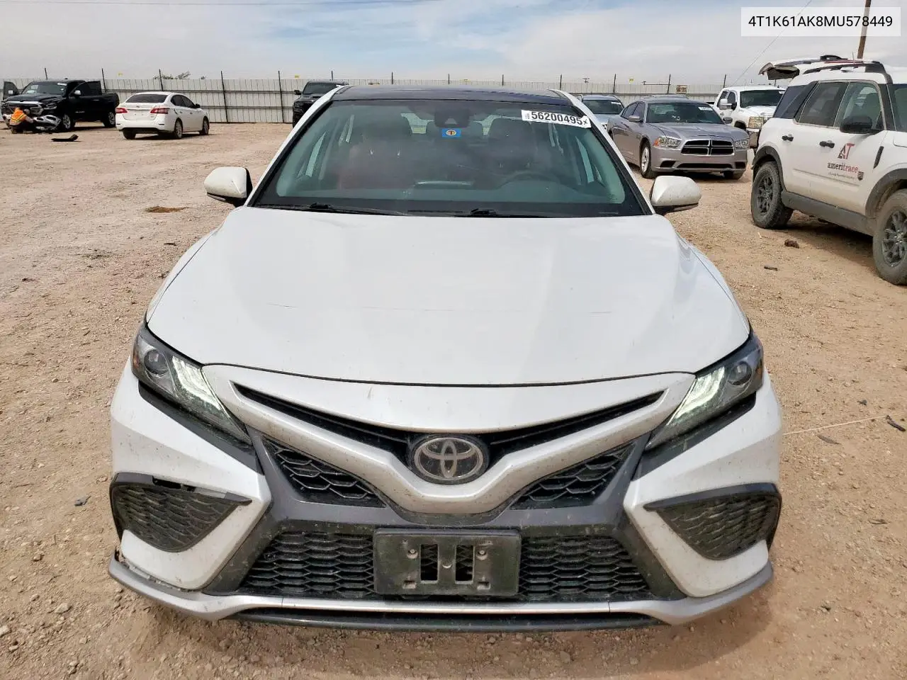 2021 Toyota Camry Xse VIN: 4T1K61AK8MU578449 Lot: 56200495