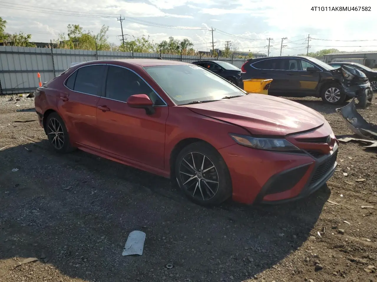 2021 Toyota Camry Se VIN: 4T1G11AK8MU467582 Lot: 56679565