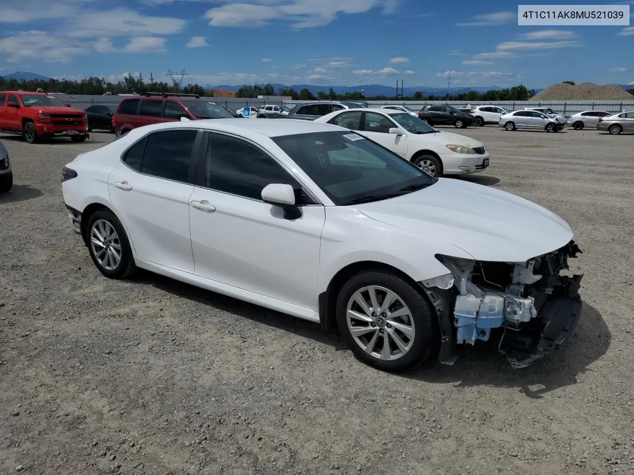 2021 Toyota Camry Le VIN: 4T1C11AK8MU521039 Lot: 56894655
