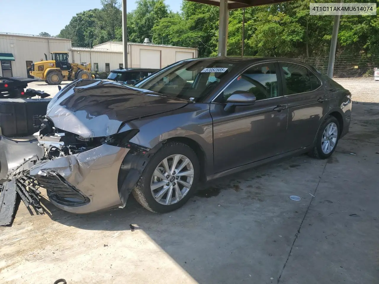 2021 Toyota Camry Le VIN: 4T1C11AK4MU614074 Lot: 57052585