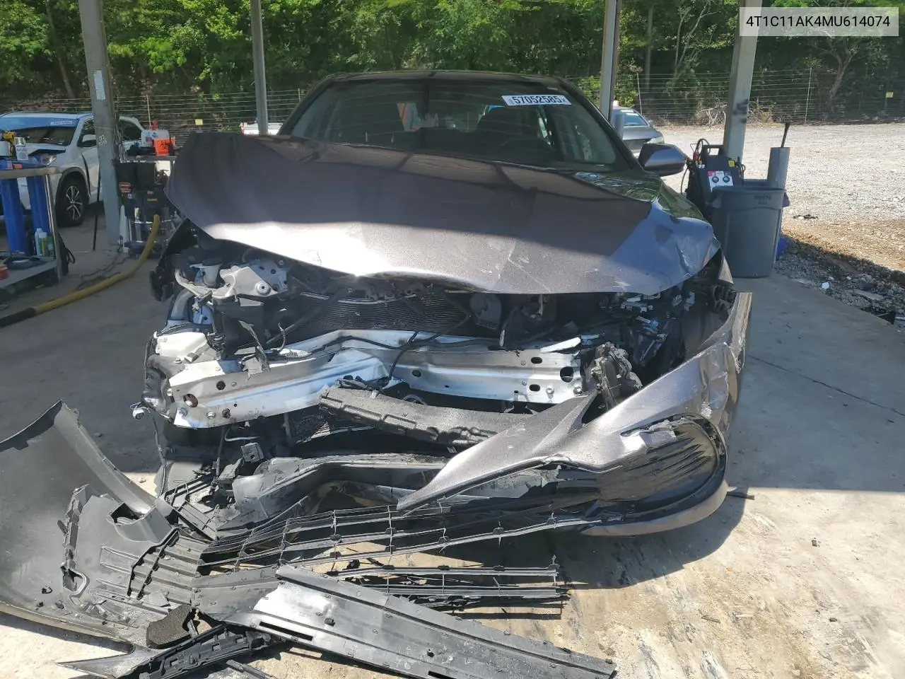2021 Toyota Camry Le VIN: 4T1C11AK4MU614074 Lot: 57052585