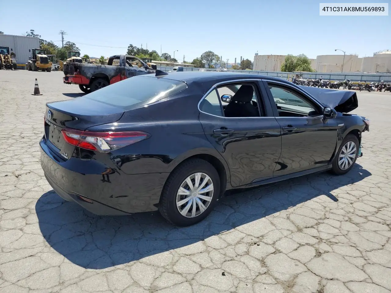 2021 Toyota Camry Le VIN: 4T1C31AK8MU569893 Lot: 59418145