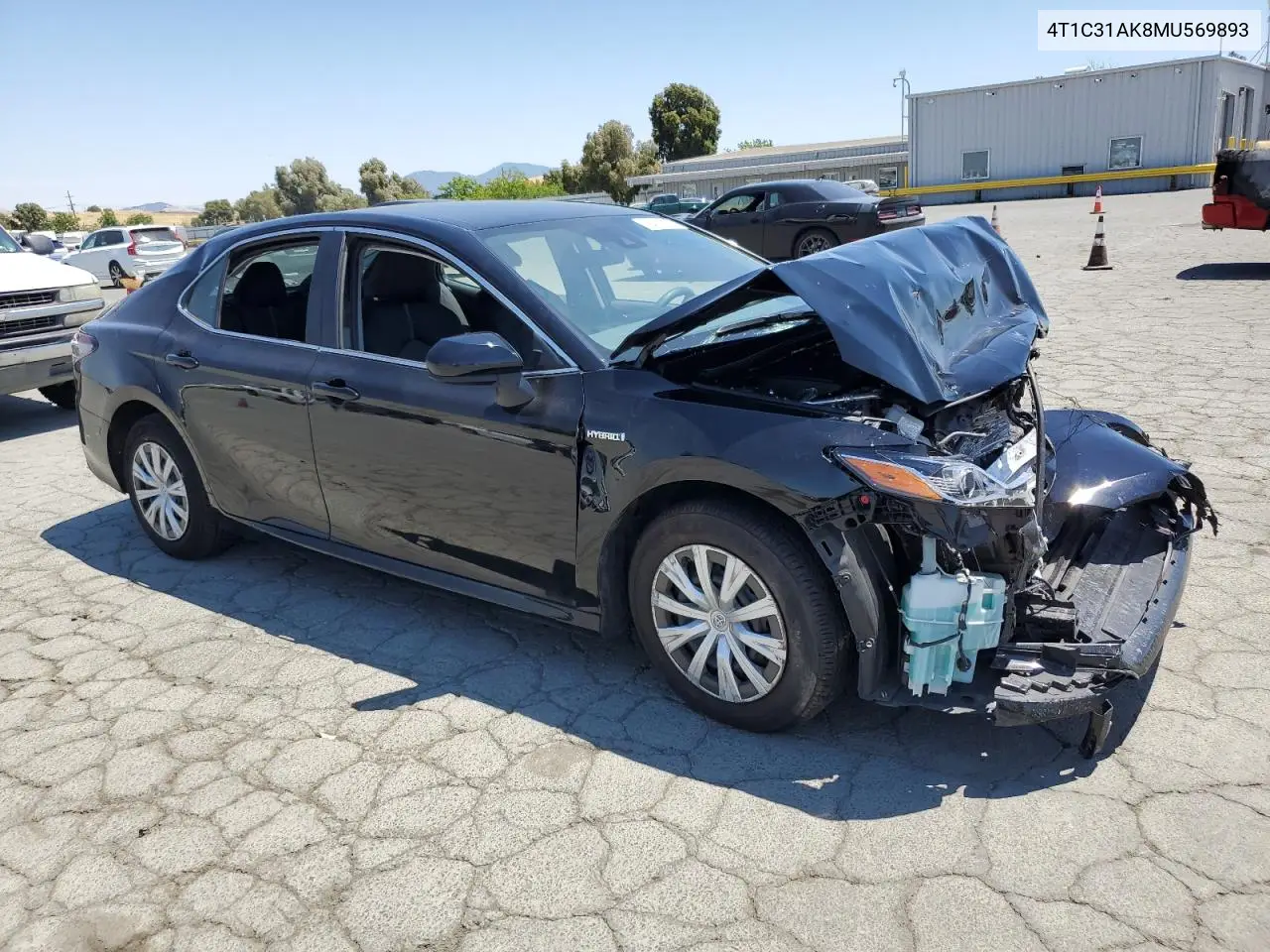 2021 Toyota Camry Le VIN: 4T1C31AK8MU569893 Lot: 59418145