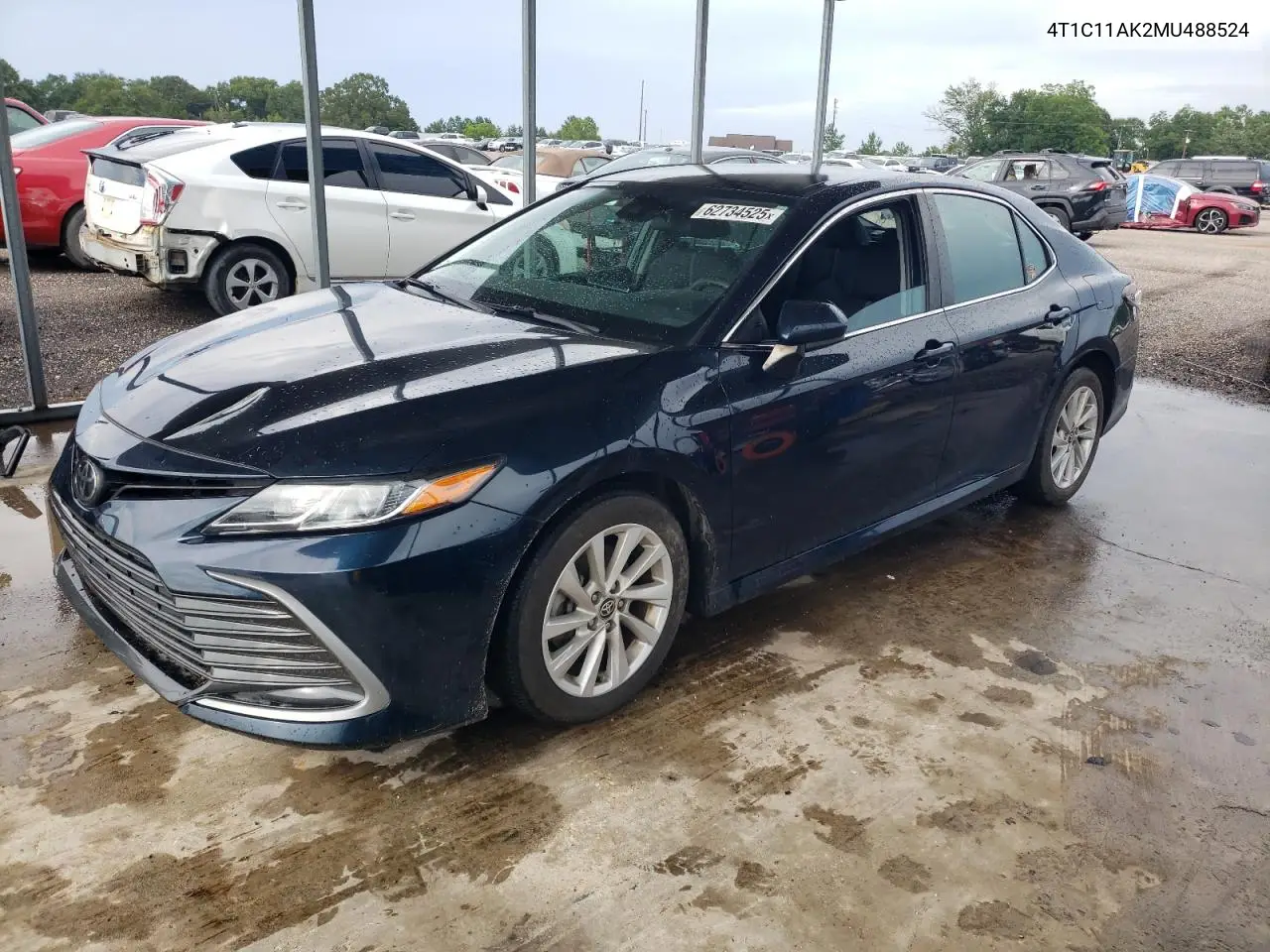 2021 Toyota Camry Le VIN: 4T1C11AK2MU488524 Lot: 62734525