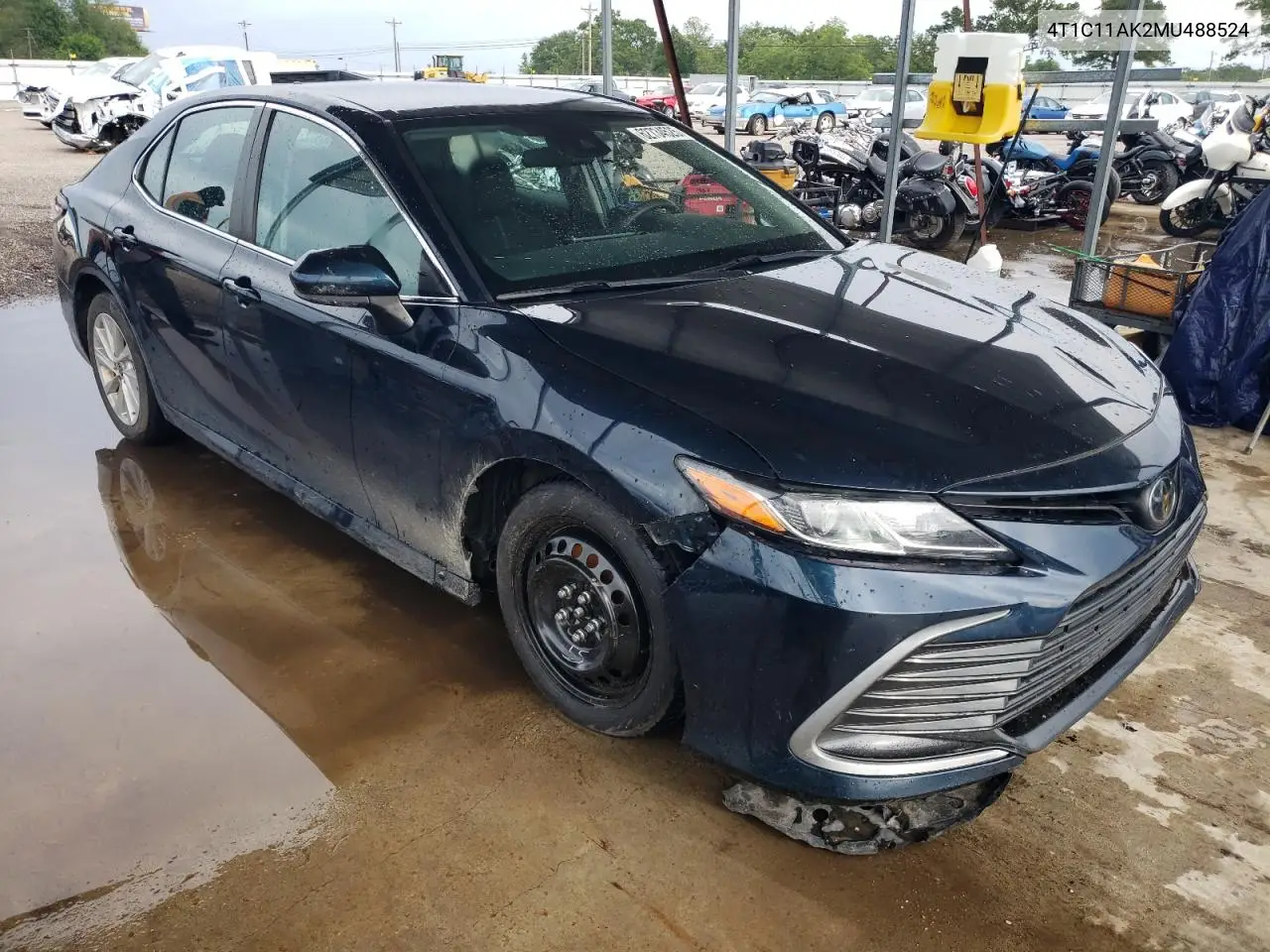 2021 Toyota Camry Le VIN: 4T1C11AK2MU488524 Lot: 62734525