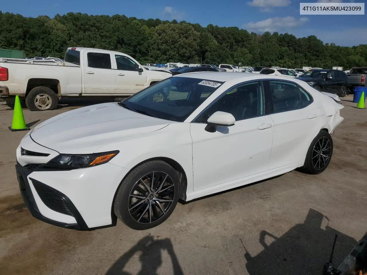 2021 Toyota Camry Se VIN: 4T1G11AK5MU423099 Lot: 63054705