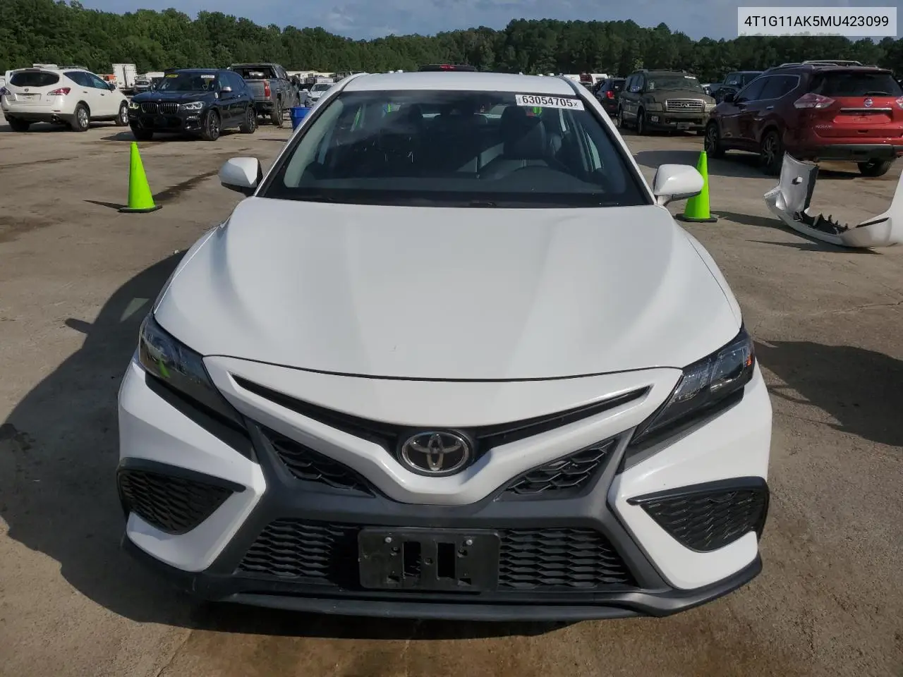 2021 Toyota Camry Se VIN: 4T1G11AK5MU423099 Lot: 63054705