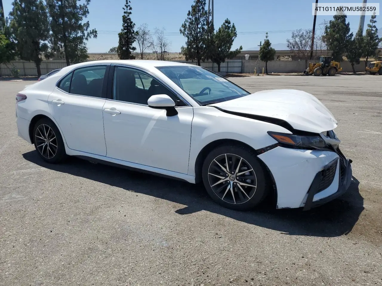 2021 Toyota Camry Se VIN: 4T1G11AK7MU582559 Lot: 63150275