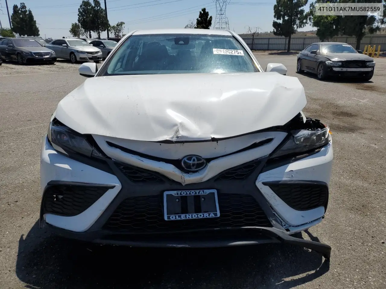 2021 Toyota Camry Se VIN: 4T1G11AK7MU582559 Lot: 63150275
