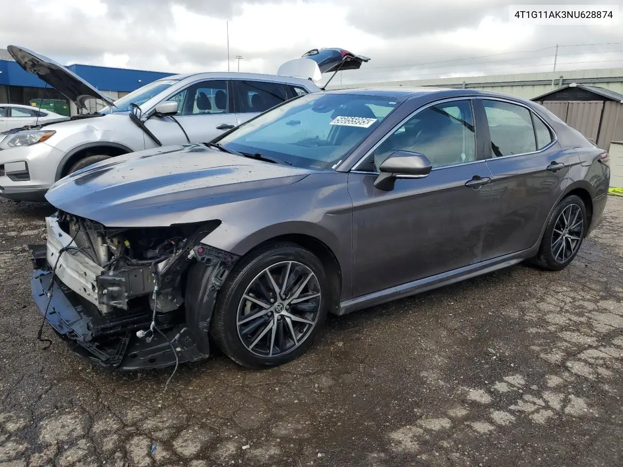 2022 Toyota Camry Se VIN: 4T1G11AK3NU628874 Lot: 56055995