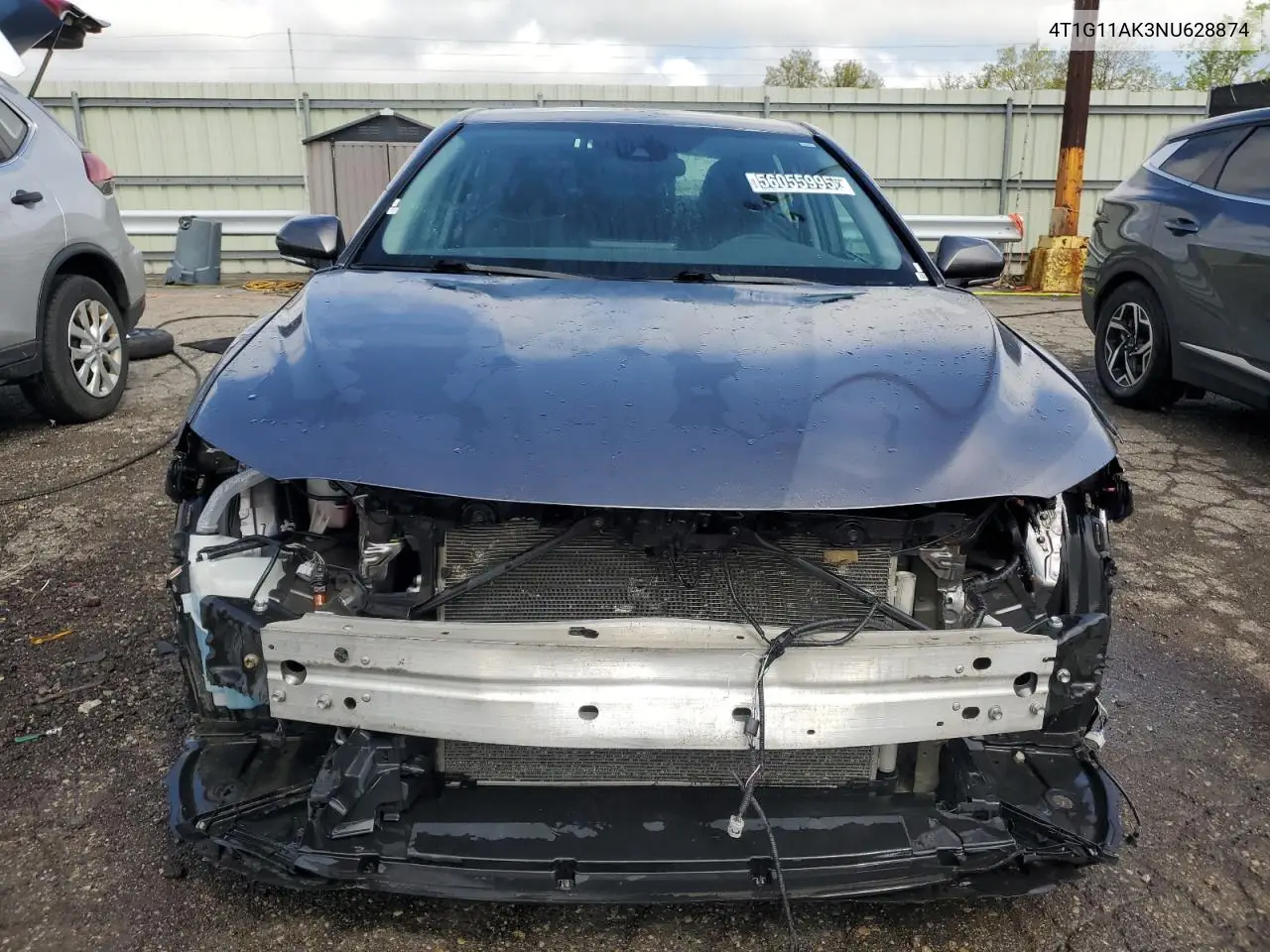 2022 Toyota Camry Se VIN: 4T1G11AK3NU628874 Lot: 56055995