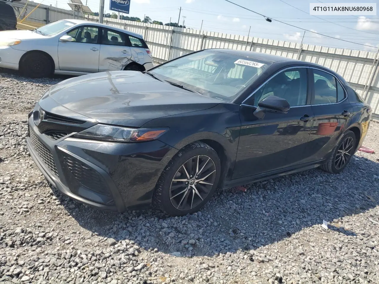 2022 Toyota Camry Se VIN: 4T1G11AK8NU680968 Lot: 60560265