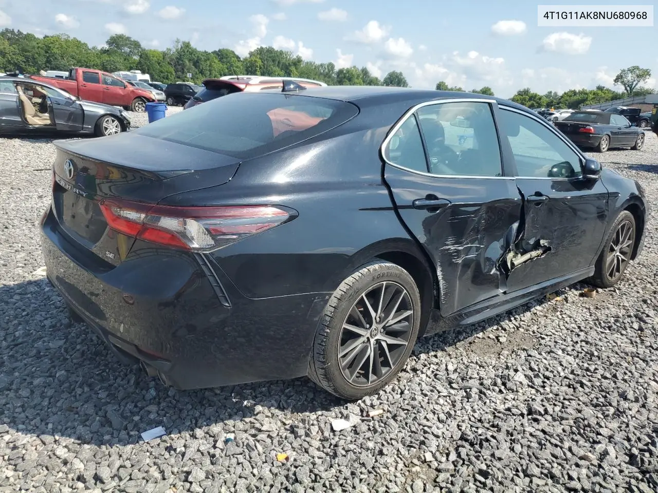 2022 Toyota Camry Se VIN: 4T1G11AK8NU680968 Lot: 60560265