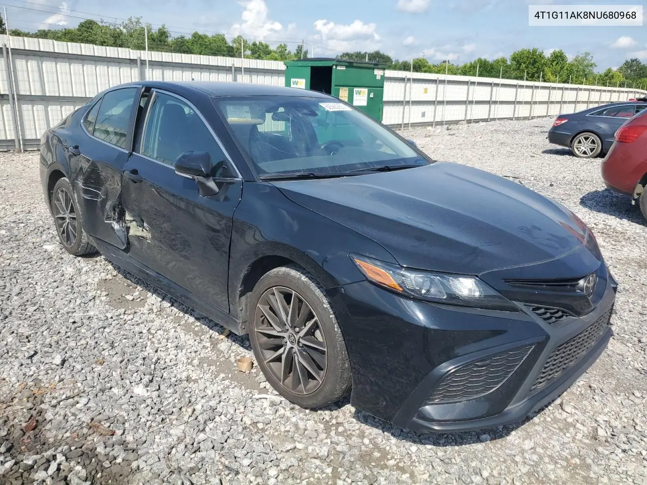 2022 Toyota Camry Se VIN: 4T1G11AK8NU680968 Lot: 60560265
