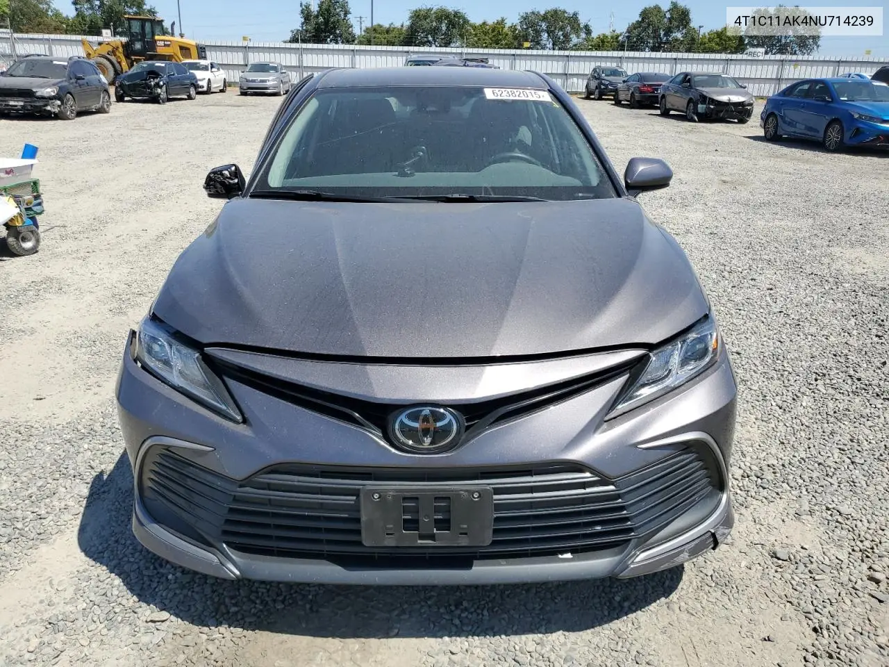 2022 Toyota Camry Le VIN: 4T1C11AK4NU714239 Lot: 62382015