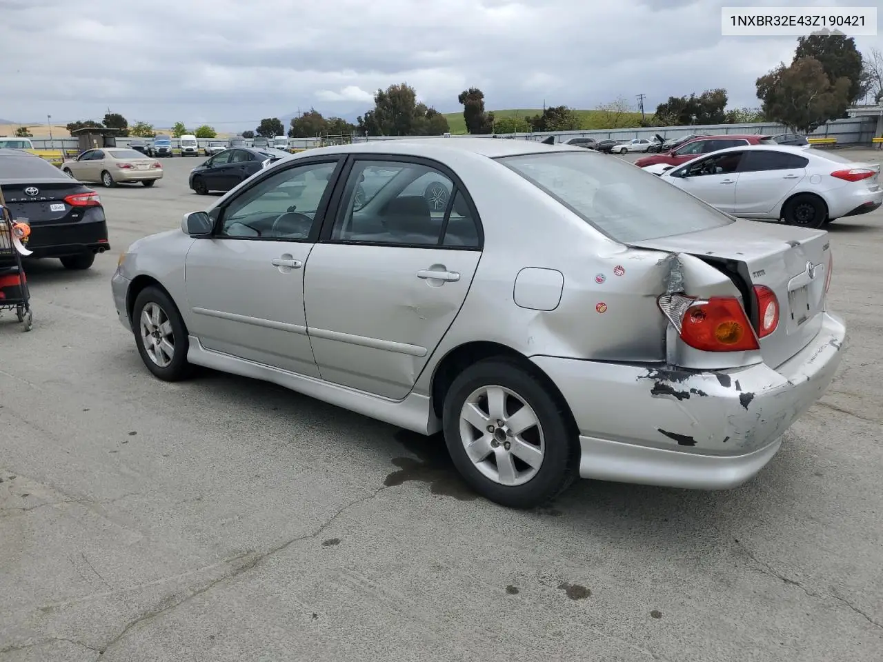 2003 Toyota Corolla Ce VIN: 1NXBR32E43Z190421 Lot: 54622655