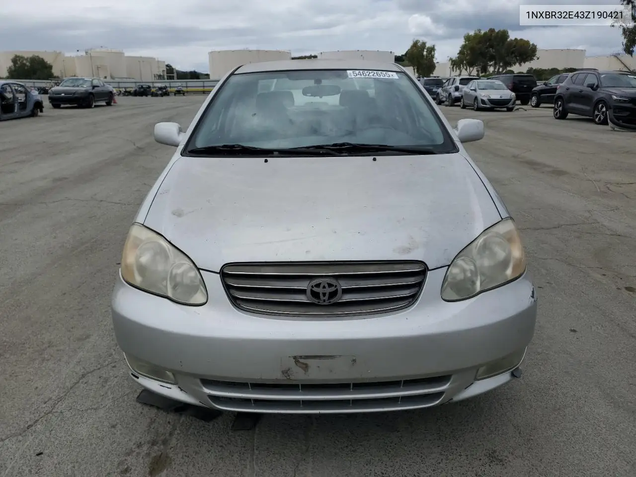 2003 Toyota Corolla Ce VIN: 1NXBR32E43Z190421 Lot: 54622655