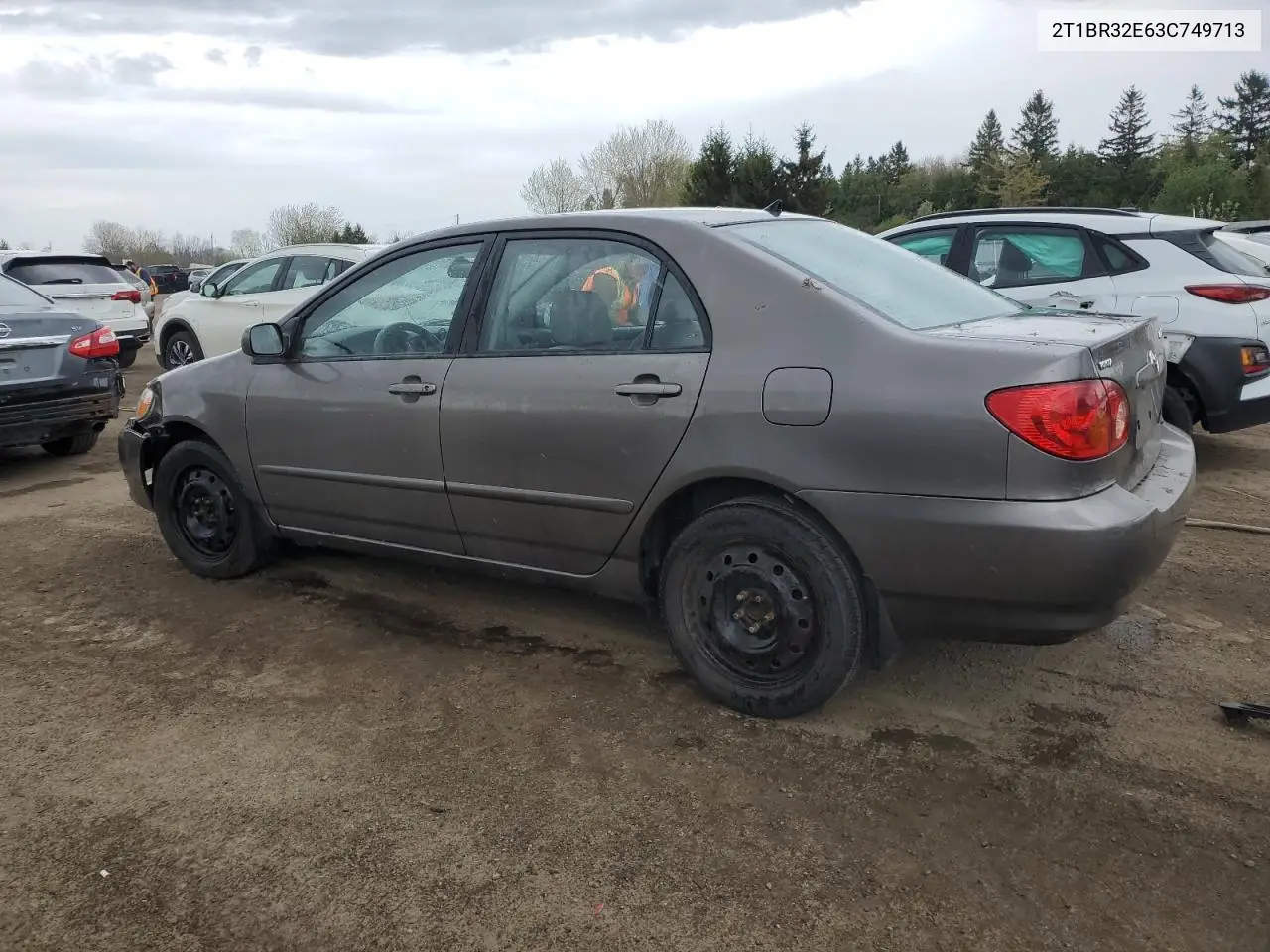 2003 Toyota Corolla Ce VIN: 2T1BR32E63C749713 Lot: 56327165