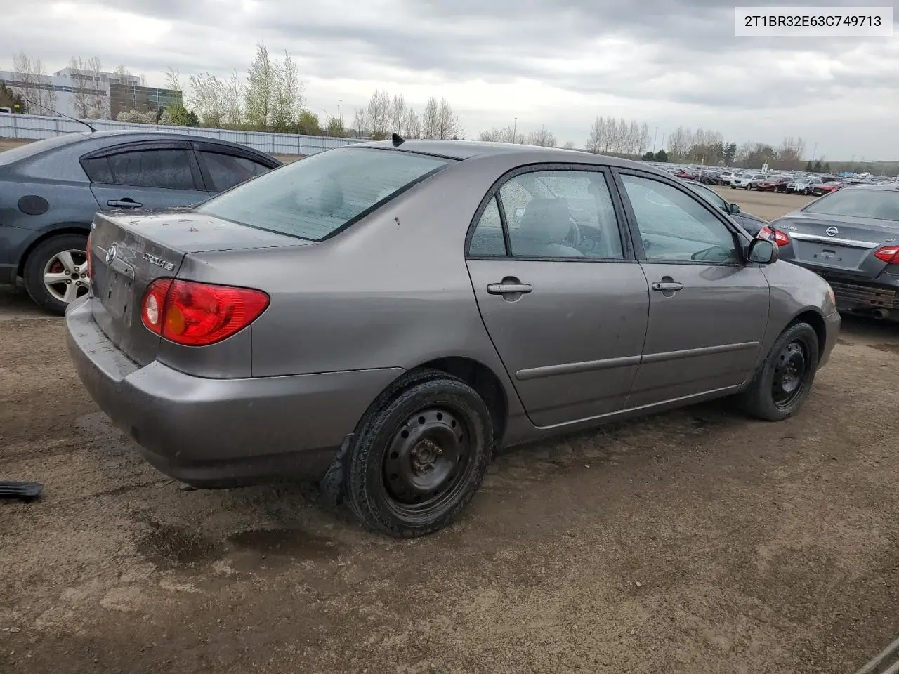2003 Toyota Corolla Ce VIN: 2T1BR32E63C749713 Lot: 56327165