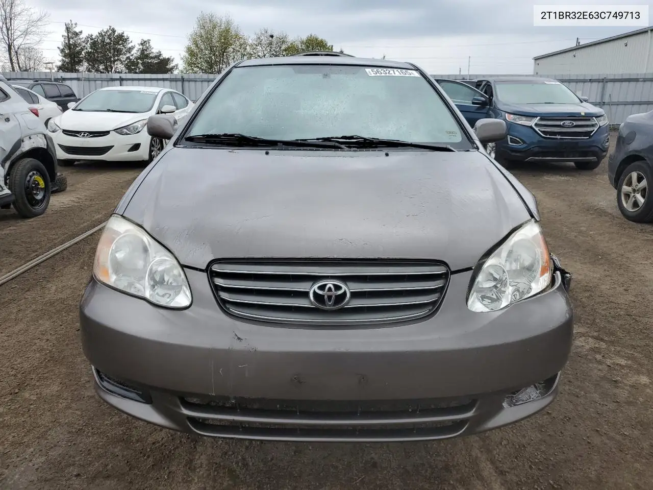 2003 Toyota Corolla Ce VIN: 2T1BR32E63C749713 Lot: 56327165