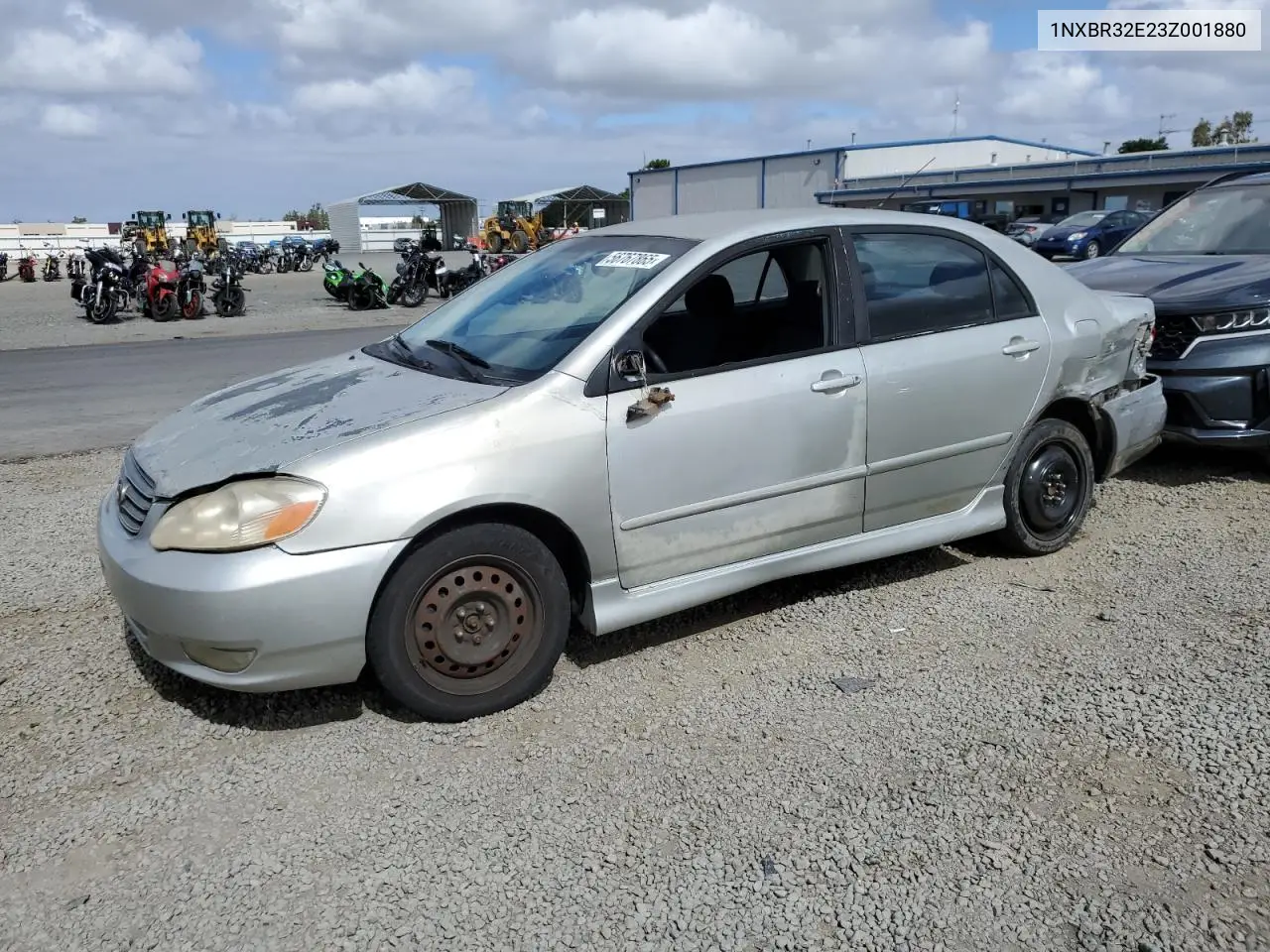 2003 Toyota Corolla Ce VIN: 1NXBR32E23Z001880 Lot: 56767865