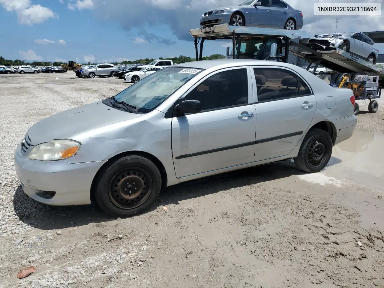 2003 Toyota Corolla Ce VIN: 1NXBR32E93Z118694 Lot: 56944935