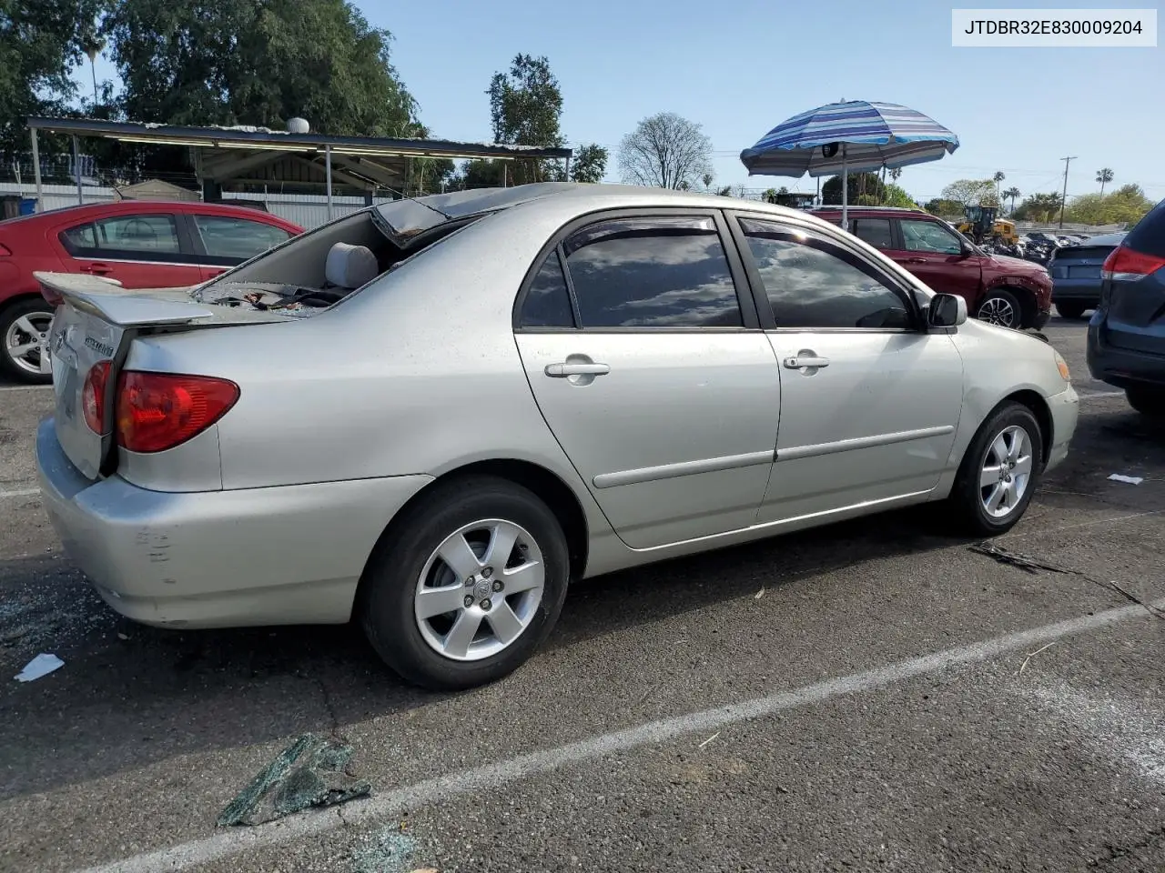 2003 Toyota Corolla Ce VIN: JTDBR32E830009204 Lot: 56993855