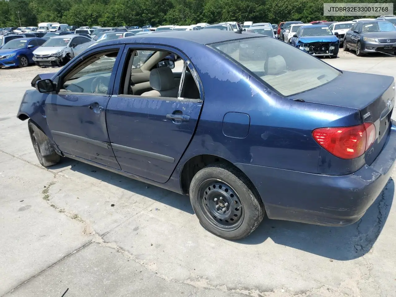 2003 Toyota Corolla Ce VIN: JTDBR32E330012768 Lot: 61213835
