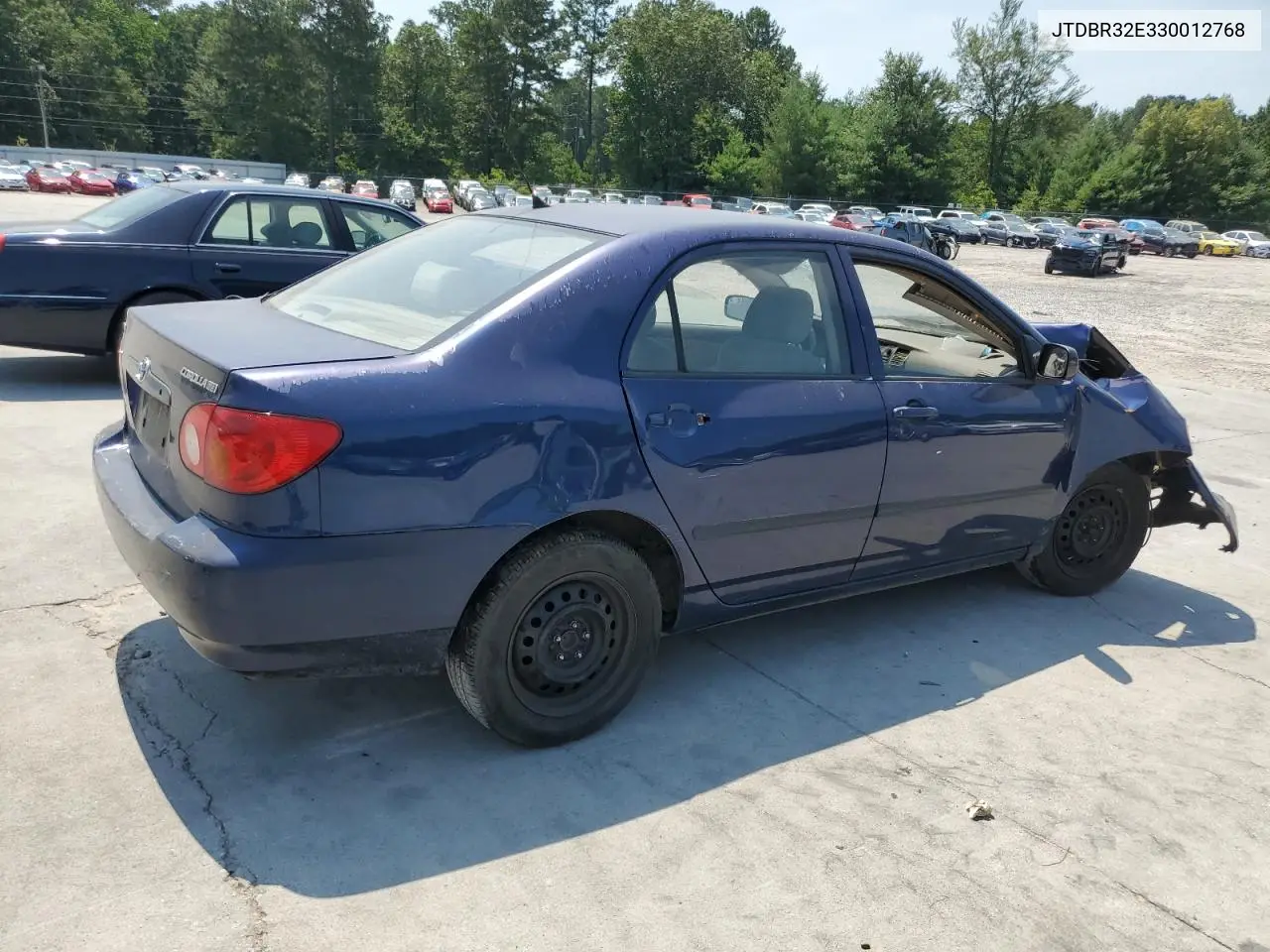 2003 Toyota Corolla Ce VIN: JTDBR32E330012768 Lot: 61213835