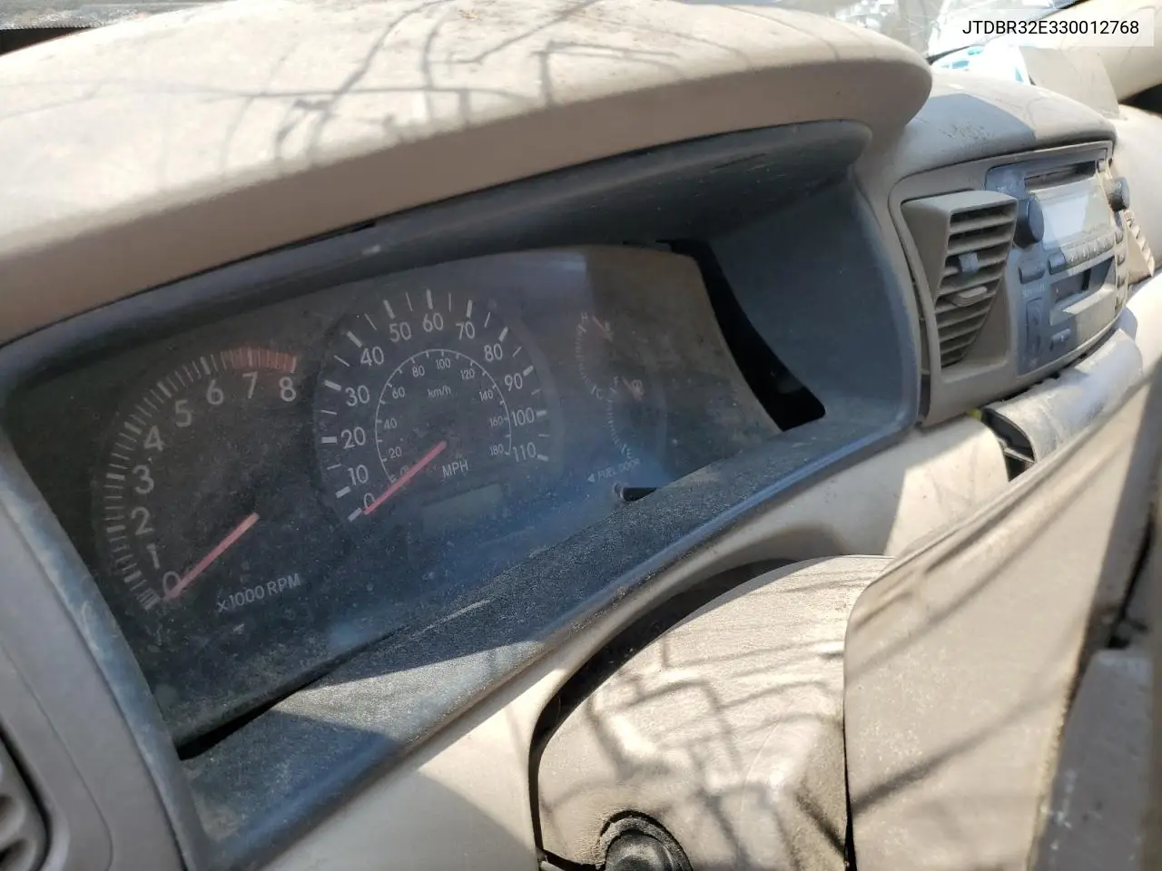 2003 Toyota Corolla Ce VIN: JTDBR32E330012768 Lot: 61213835