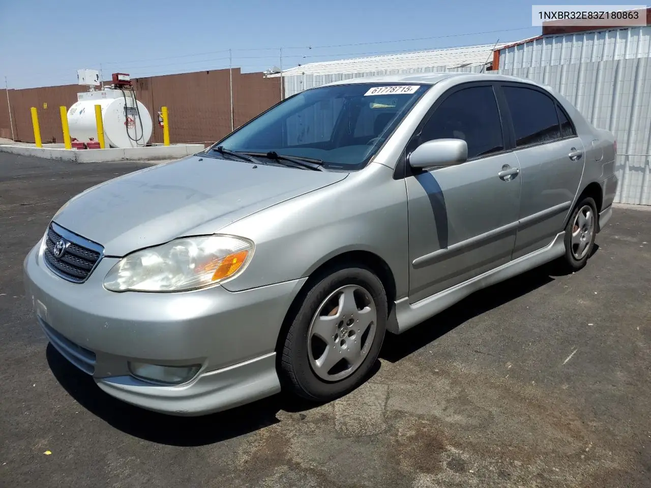 2003 Toyota Corolla Ce VIN: 1NXBR32E83Z180863 Lot: 61778715