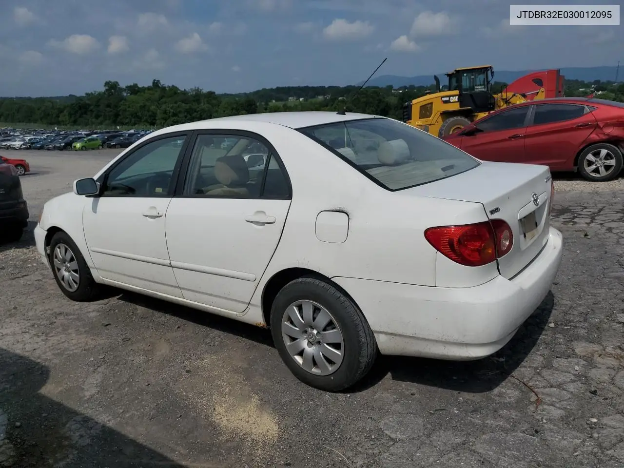 2003 Toyota Corolla Ce VIN: JTDBR32E030012095 Lot: 61901855