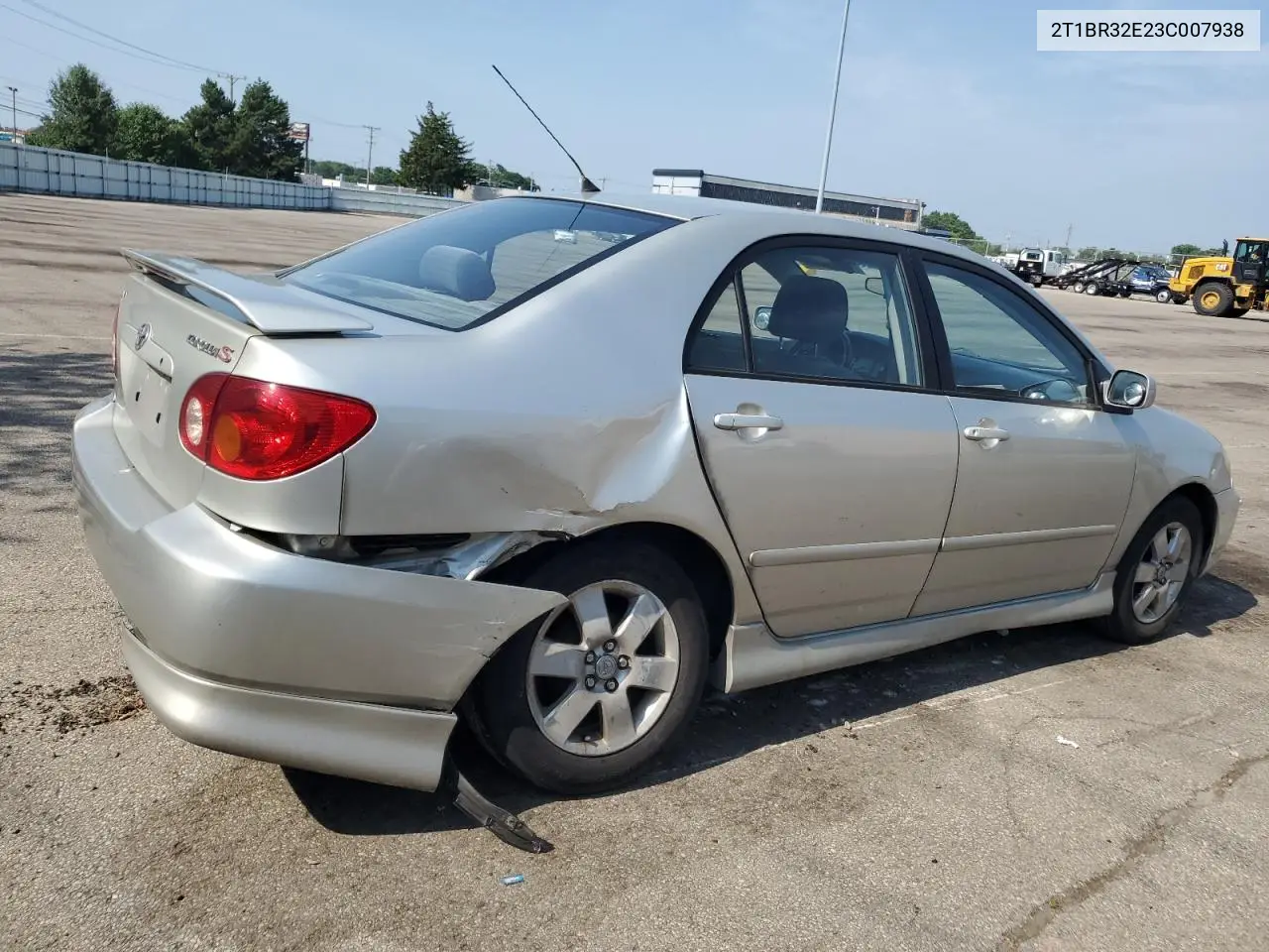 2003 Toyota Corolla Ce VIN: 2T1BR32E23C007938 Lot: 62001935